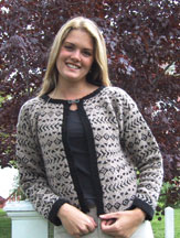 Harrisville Designs Cropped Cashmere Cardigan Knit Pattern (#P732)